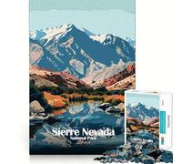 1000 Piece Jigsaw Puzzle Sierra Nevada National Park, Spain Neat Edge Decor Problem Solve Fun Easy Time Fun Xmas Decor Gift (50x75cm)