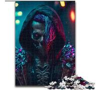 1000 Piece Jigsaw Puzzle Skeleton Hacker Made of Wood, Fun Activity for at Home 50x75cm DIY Decoration Brain Challenging