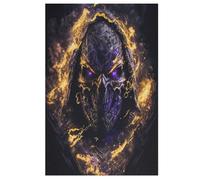 1000 Piece Jigsaw Puzzle Skeleton on Fire for Adults Wooden Puzzles Educational Game Challenge Toy 78×53cm