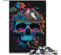 1000 Piece Jigsaw Puzzle Skull Island Made of Wood, Perfect Home Or Office Decor, Ideal 50x75cm DIY Art Decor