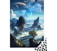 1000 Piece Jigsaw Puzzle, Skyborne Peaks Horizon, 52x38cm/1000pcs, for Adults, Indoor Puzzle Activity, Weekend Downtime And Time at Home