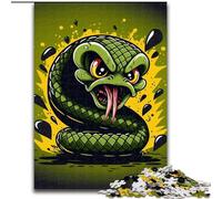 1000 Piece Jigsaw Puzzle Sly Serpent The Coolest cardboard Jigsaw Puzzles for Adults size 26x38cm Challenging DIY Brain Teaser for Teenagers