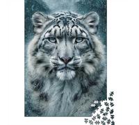1000 Piece Jigsaw Puzzle, Snow Leopard Majesty, 70x50cm/1000pcs