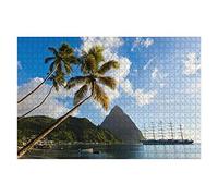 1000 Piece Jigsaw Puzzle SoufriÈRe Bay, Saint Lucia Puzzle Sets Gift Puzzles For Adults Home Wall Decor Teens Fun Puzzles