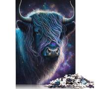 1000 Piece Jigsaw Puzzle Space Art Yak Puzzles for Adults Wooden Games Jigsaw Challenge Toy Christmas And Birthday Gifts 1000pcs (75x50cm)