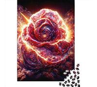 1000 Piece Jigsaw Puzzle Space Rose Jigsaws Puzzles Paper Puzzle Assembly Toy Family Interactive Game 1000pcs (38x26cm)