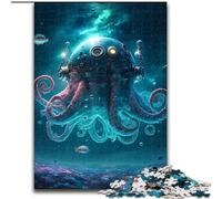 1000-Piece Jigsaw Puzzle Space Squids Jigsaw Puzzles size 50x75cm for Family And Friends, Suitable for Ages 14+