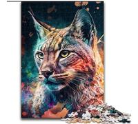 1000 Piece Jigsaw Puzzle Spirit Lynx cardboard Jigsaw Puzzles for Adults Colourful, Fun, Challenging & Brainteasing (Size 26x38 cm)