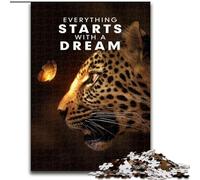 1000 Piece Jigsaw Puzzle Starts With A Dream cardboard Jigsaw Puzzles for Adults size 26x38cm Challenging DIY Brain Teaser for Teenagers