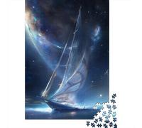 1000 Piece Jigsaw Puzzle, Stellar Sailboat, 38x26cm/1000pcs, for Adults, Shared Puzzle Activity, Weekend Leisure And Time Together