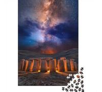 1000 Piece Jigsaw Puzzle, Stonehenge Under The Milky Way, 52x38cm/1000pcs, for Adults, Shared Puzzle Activity, Relaxing Evenings And Time Together