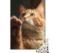 1000 Piece Jigsaw Puzzle, Stunning Cat, 52x38cm/1000pcs