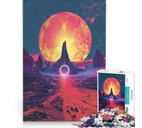 1000 Piece Jigsaw Puzzle Sun from Other Space, Brain Teaser Game, Family Activities, with Matching Poster And Trivia Sheet 38x52cm