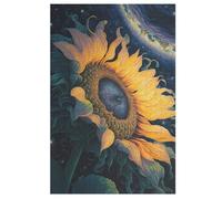 1000 Piece Jigsaw Puzzle Sunflower Universe for Adults Wooden Puzzles Educational Game Challenge Toy 78×53cm