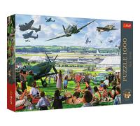 1000 Piece Jigsaw Puzzle Tea Time Vintage Air Show RAF Spitfire Planes Aircraft