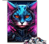 1000-Piece Jigsaw Puzzle Tech Cat 1000 Piece Jigsaw Puzzles for Adults Brain Teaser Game for Teenagers, for Family Game Night (Size 50x75 cm)