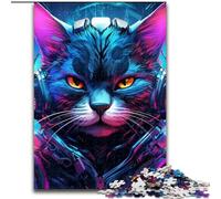 1000 Piece Jigsaw Puzzle Tech Cat JigsawPuzzle 1000 Pieces for Adults for Birthdays, Holidays, And Special Occasions (Szie 26x38 cm)
