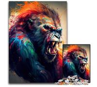 1000 Piece Jigsaw Puzzle The Angry Ape cardboard Jigsaw Puzzles Relax & Challenge, Colorful Home Decor Art, for Friends 26X38CM/10.23x14.96inch