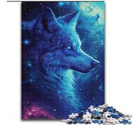 1000-Piece Jigsaw Puzzle The Blue Wolf Jigsaw Puzzle 1000 Pieces Interactive Family Game, Suitable for Ages 14+ size 50x75cm