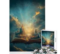 1000 Piece Jigsaw Puzzle The Cloudborne Chapters Adult Jigsaw Puzzles Precision Cutting Wishlist with Santa Claus Beautiful Design Game (38x52cm)