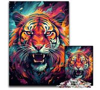 1000 Piece Jigsaw Puzzle The Colorful And Psychedelic King of Beasts Wooden Jigsaw Puzzles for Adults for Teenagers Couples And Friends for Birthdays Christmas 1000 PCS(75x50cm)