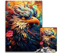 1000 Piece Jigsaw Puzzle The Colorful Psychedelia of Bird Warriors Puzzles for Adults Home Decor Brain Teaser Game for Teenagers & Family Interaction 1000 PCS(38x26cm)