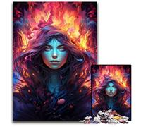 1000 Piece Jigsaw Puzzle The Colorful Psychedelia of Elemental Magicians Difficult Puzzles for Adults for Teenagers Family Game Night Brain-Challenging Gift Idea 1000 PCS(38x26cm)