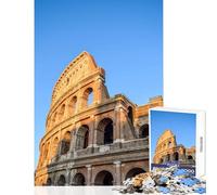 1000 Piece Jigsaw Puzzle The Colosseum Rome Puzzle For Teenagers Pattern Assembly Train Your Brain And Hands Gifts for Friends And Family (50x75cm)