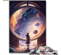 1000-Piece Jigsaw Puzzle The Door to The Unknown cardboard Jigsaw Puzzles size 26x38cm Perfect Home Or Office Decor, Ideal