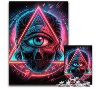 1000-Piece Jigsaw Puzzle The Eye of Providence Difficult Puzzles for Adults Challenging Brain Teaser for Teenagers, Family Fun Interactive Game 26X38CM/10.23x14.96inch