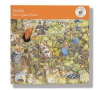 1000 Piece Jigsaw Puzzle - 'The Harvest' Artistic Design from the Brambly Hedge Series - Full Image Poster Included