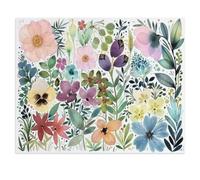 1000 Piece Jigsaw Puzzle，The Herbarium of Beautiful Watercolor Flowers，Puzzle Unique Birthday And Xmas Gifts（75x50cm）-Y57