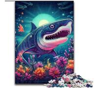 1000 Piece Jigsaw Puzzle The Jaws Puzzles for Adults Interactive Family Game, DIY Home Decor, Brain Teaser Gift size 50x75cm