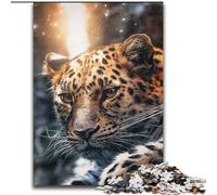 1000 Piece Jigsaw Puzzle The Leopard Jigsaw Puzzles Family Game Night Challenging And Rewarding Visual Experience (Size 26x38cm)
