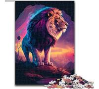 1000-Piece Jigsaw Puzzle The Lion King Challenging Puzzles size 50x75cm for Mother'S Day, Birthdays, Christmas