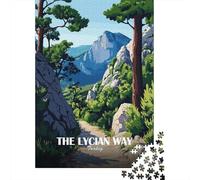 1000 Piece Jigsaw Puzzle, The Lycian Way, Turkey, 52x38cm/1000pcs, for Adults, Shared Puzzle Activity, Relaxing Evenings And Time Together