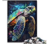 1000 Piece Jigsaw Puzzle The Patient Turtle Made of Wood, Making It A Great Gift for Family Fun 50x75cm for Birthdays, Holidays, And Special Occasions