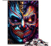 1000-Piece Jigsaw Puzzle The Psycho Clown cardboard Jigsaw Challenging Brain Teaser for Teenagers, Perfect for Home Decor Or Gift (Size 26x38cm)
