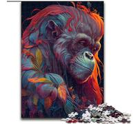 1000-Piece Jigsaw Puzzle The Wise Urang Utan Wooden Jigsaw Puzzles for Adults size 50x75cm for Birthdays And Holidays