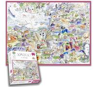 1000 Piece Jigsaw Puzzle - Tim Bulmer's Somerset Map - Hilarious and Detailed Map Featuring Somerset Landmarks, Traits, and Quirks