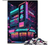 1000-Piece Jigsaw Puzzle Tokyo Neon Japanese 1000 Pieces Puzzle Gifts for Birthdays, Holidays & Home Decor Size 26X38CM