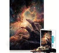 1000 Piece Jigsaw Puzzle Touching The Space Fine Edge Craft Brain Skill Play Relax Game Play Christmas Art Gift (50x75cm)