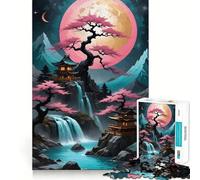 1000 Piece Jigsaw Puzzle Traditional Chinese Sharp Cut Art Logic Thinking Play Chill Time Play Birthday Fun Gift (38x52cm)