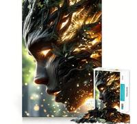 1000 Piece Jigsaw Puzzle Tree Ancient Nymph Sharp Cut Art Logic Thinking Play Chill Time Play Birthday Fun Gift (38x52cm)