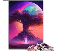 1000-Piece Jigsaw Puzzle Tree of Life Puzzles for Adults size 50x75cm Relax & Challenge, Colorful Home Decor Art, for Friends