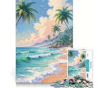 1000 Piece Jigsaw Puzzle Tropical Bliss Flawless Fit Art Brain Boosting Play Rest Time Play Christmas Wall Art (50x75cm)