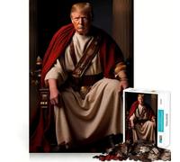 1000 Piece Jigsaw Puzzle Trump As Roman Emperor Fine Edge Craft Brain Skill Play Relax Game Play Christmas Art Gift (50x75cm)