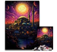 1000-Piece Jigsaw Puzzle Türkiye Hagia Sophia Puzzles for Adults Ideal for Lover Perfect Christmas New Year Valentine's Gift 1000 PCS(75x50cm)