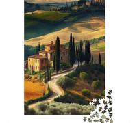 1000 Piece Jigsaw Puzzle, Tuscany Italy Landscape(2), 70x50cm/1000pcs, for Adults, Thoughtful Gift Idea, Winter Home Activity And Time at Home