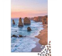 1000 Piece Jigsaw Puzzle, Twelve Apostles at Sunset, Australia, 70x50cm/1000pcs, for Adults, Screen-Free Family Time, Weekend Leisure And Time Together